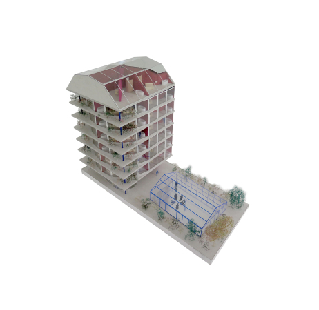 Apartments unterm Dach, Essen im separaten Glaspavillon, Bruther