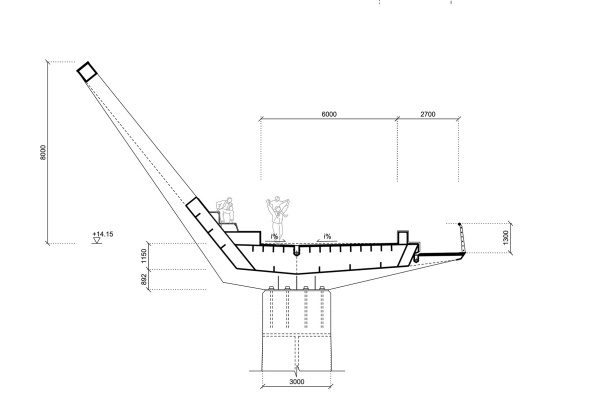 Baunetz, Meldung, Architektur, architecture, 2017, Poland, Polen, Warschau, Brcke, Schler-Plan, DKFS architects, Dsseldorf, London, Wettbewerb, competition, Fugngerbrcke, Radfahrerbrcke, Brcke, bridge, Weichsel, Corten-Stahl, Karowa-Brcke, Karowa, Praga, Zgelgurt, Konstruktion