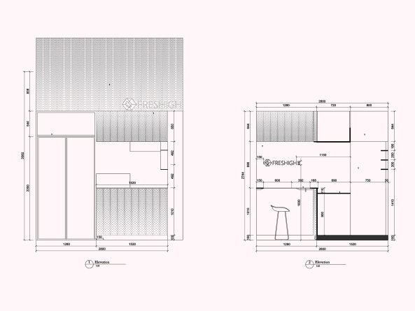 Pastellgrner Saftladen von dongqi architects in Shanghai