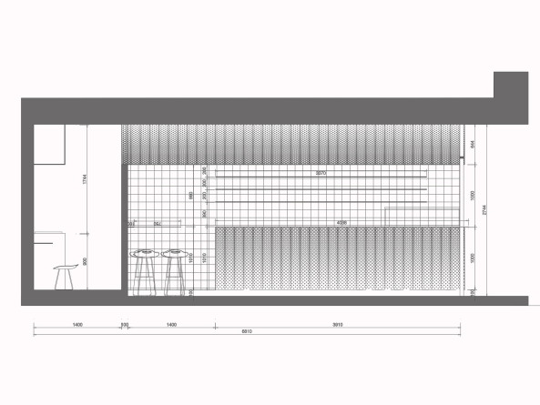 Pastellgrner Saftladen von dongqi architects in Shanghai