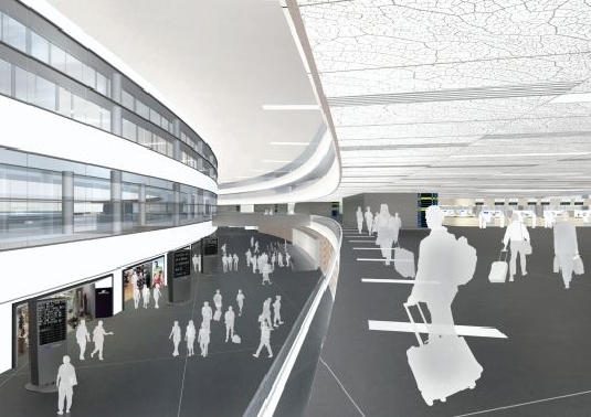 Grundstein fr Terminal am Flughafen Wien