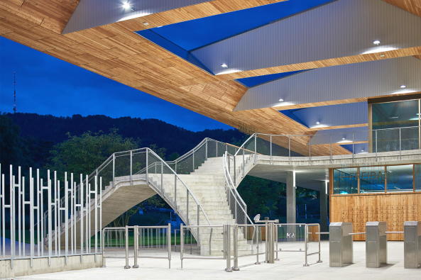 Sportzentrum Heuried, Zrich, Eissporthalle, Neubau, Fertigstellung, Switzerland, Swiss Architecture, 2017, EM2N, new building, wood, trees, ice hockey, instandsetzung Freibad, Dachkonstruktion