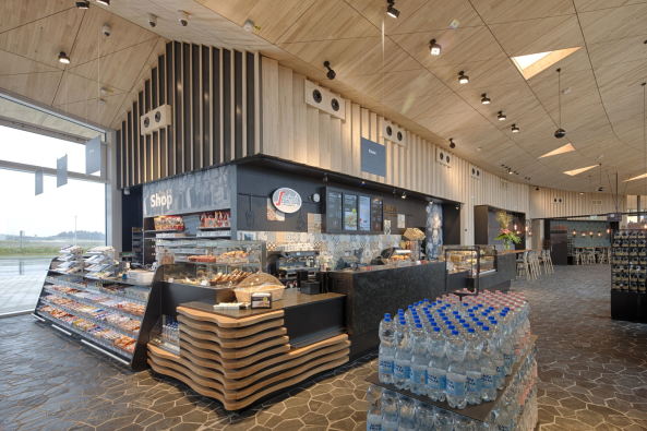 Autobahnraststtte Frholzen West von Allmann Sattler Wappner