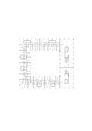 1. Preis Mischgebiet MI 2 am Nordhafenufer, Grundriss OG 1-3
