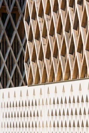 Vincent Parreira Atelier Architecture, Schule, Montevrain, 2017, Holz, Fassade, Beton, Struktur