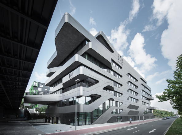 Hochschule, Bildung, Fassade, Form, Jürgen Mayer H., 2017, Düsseldorf, Geschwungene Form