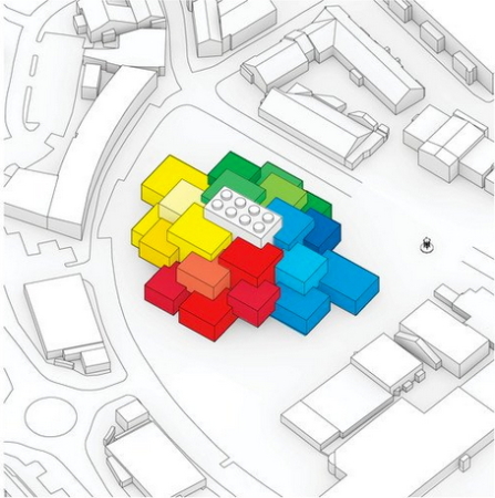 Lego, duplo, Treppe, Baustein, Iwan Baan, Visitor Center, Billund, BIG