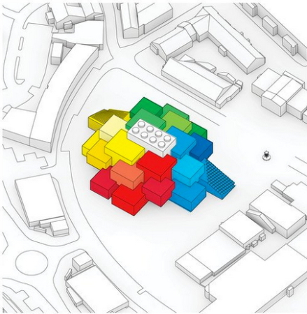 Lego, duplo, Treppe, Baustein, Iwan Baan, Visitor Center, Billund, BIG