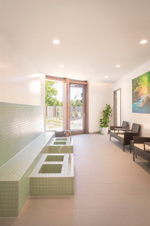 Tschoban Voss Architekten, Nauen, Stadtbad, 2017, Holzkonstruktion, Freibad