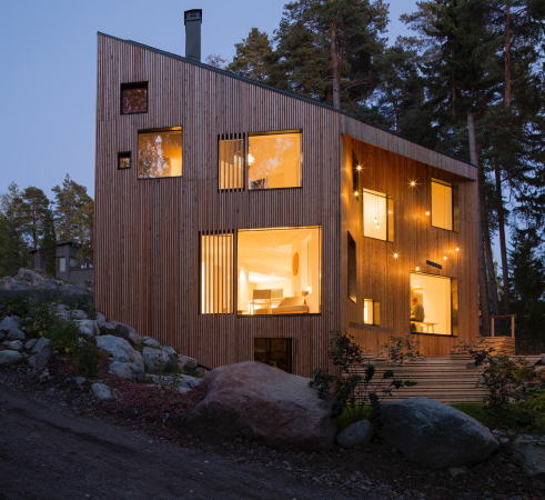 Baunetz, Meldung, Architektur, architecture, 2017, Finnland, finish, Ortraum, Helsinki, Haus, EFH, Einfamilienhaus, house, living, family, Familienhaus, Holz, Kinder, wood, children, kids, Marc Goodwin, Martin Lukasczyk, kindgerecht, familiengerecht