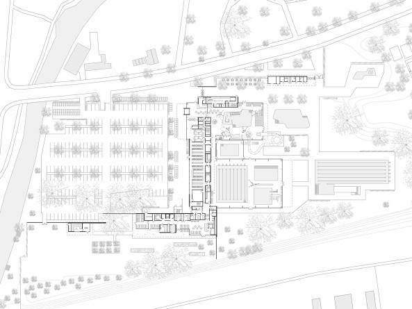 Freizeitbad in Offenburg von 4a Architekten