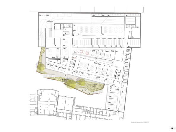 2. Preis: Gerber Architekten, Dortmund, Grundriss UG 1