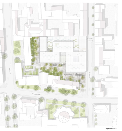 3. Preis: Auer Weber Assoziierte, M�nchen, Lageplan