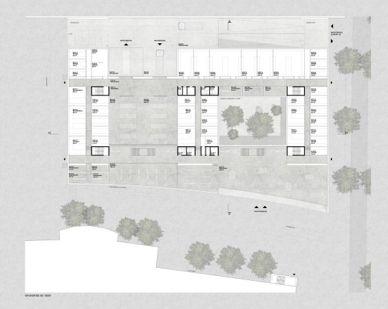 1. Preis: Ulrich Renger, M�nchen, Grundriss EG