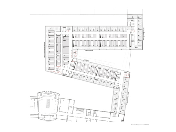 2. Preis: Gerber Architekten, Dortmund, Grundriss OG 1