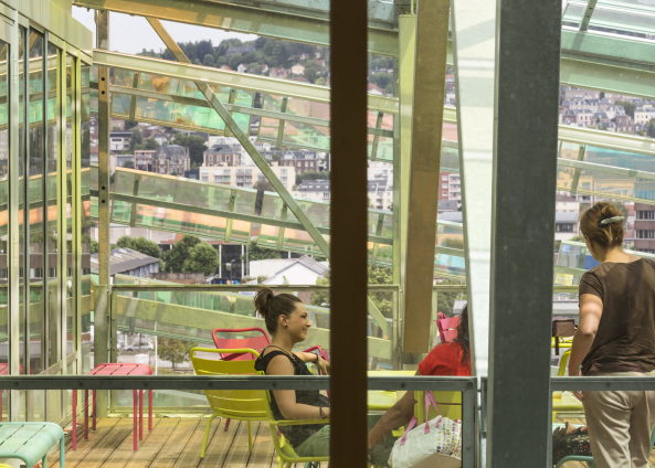 Baunetz, Architektur, Jaques Ferrier, Rouen, Headquarters of Mtropole Rouen, Brogebude, Claude Monet, Rouen Cathedral