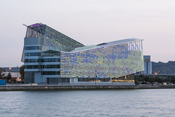 Baunetz, Architektur, Jaques Ferrier, Rouen, Headquarters of Mtropole Rouen, Brogebude, Claude Monet, Rouen Cathedral