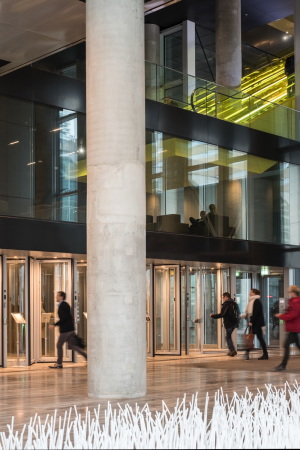 Der Eingangsbereich: gl�sern