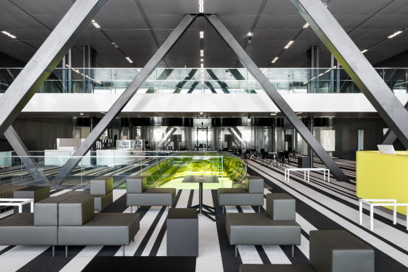 Insgesamt 6.500 Quadratmeter Lobbies gibt es im Haus.