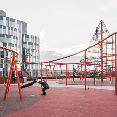 JAJA, Spielplatz, Parkhaus, playground, rooftop, Nordhavn, Kopenhagen