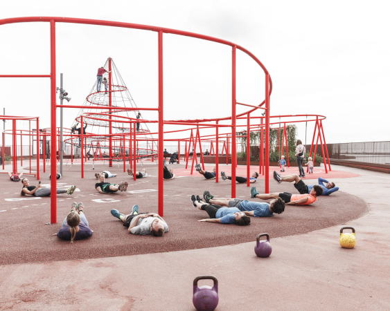 JAJA, Spielplatz, Parkhaus, playground, rooftop, Nordhavn, Kopenhagen