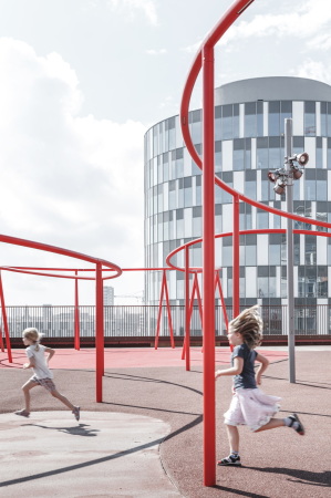 JAJA, Spielplatz, Parkhaus, playground, rooftop, Nordhavn, Kopenhagen