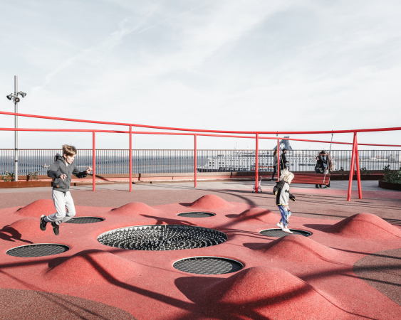 JAJA, Spielplatz, Parkhaus, playground, rooftop, Nordhavn, Kopenhagen