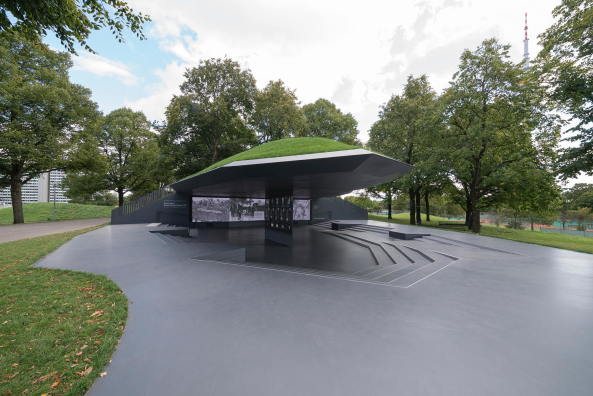 Gedenkst�tte, Olympia, Attentat, Bayern, M�nchen, Lindenh�gel, Br�ckner&Br�ckner, Park, Haube, Israel