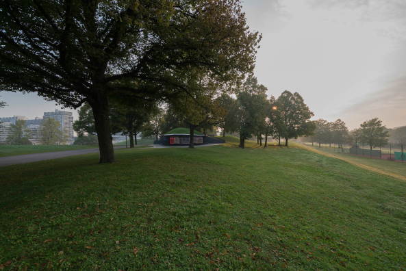 Gedenkst�tte, Olympia, Attentat, Bayern, M�nchen, Lindenh�gel, Br�ckner&Br�ckner, Park, Haube, Israel