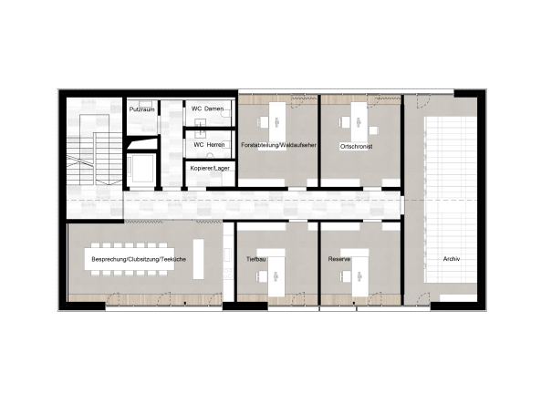 ATP, Vomp, sterreich, Bibliothek, GEmeindahus, Foyer, Holz, Aluminium, Bronze