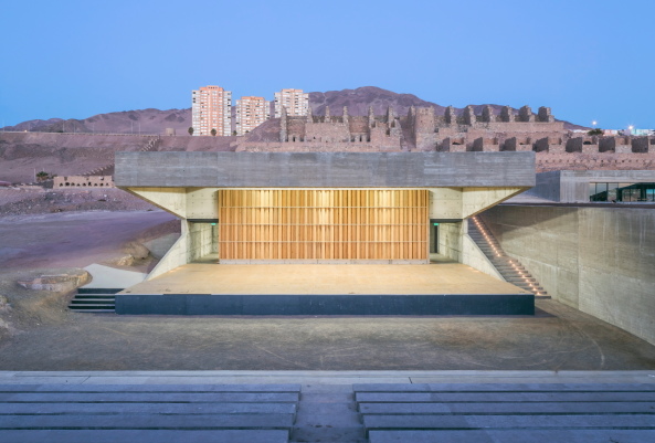 Theater, Freilufttheater, Neubau, Beton, Atacama Desert, Wste, Huanchaca, Sergio Pirrone, Ramn Coz, Marco Polidura, Benjamn Ortiz, Sebastin Alvarez