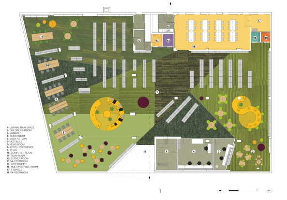 Bibliothek von WORKac in New York