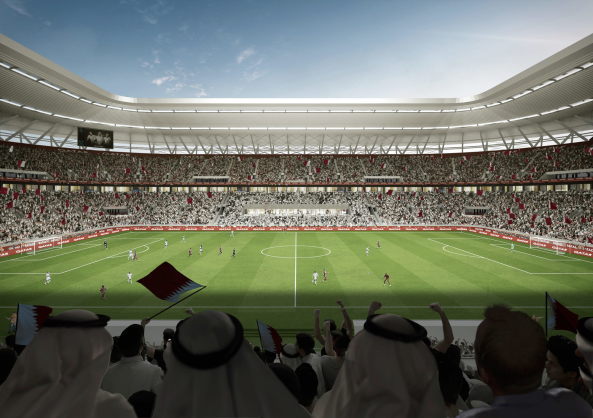 sbp stellen Pl�ne f�r Fu�ball-WM-Stadion 2022 vor