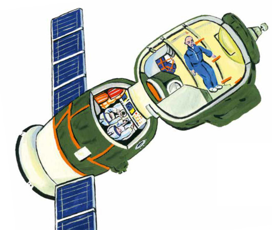 Galina Balaschowa entwarf Kapseln fr die russische Raumstation MIR (1980er)
