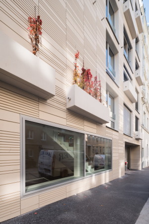 Wohnungstypen, Hofgarten, Bestandsgeb�ude, Wohnen, Freiraum, Hof, Fassade