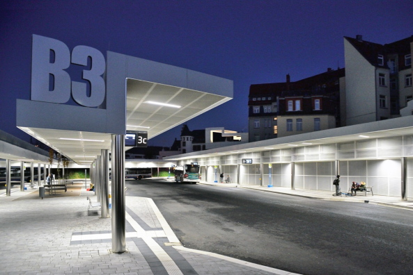 Eisenach, ZOB, Busbahnhof, Osterwold Schmidt