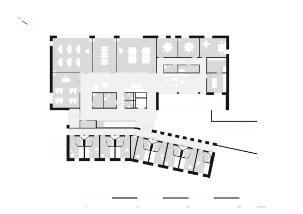 Erdgeschoss Mitarbeiterbereich