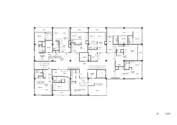 Tamasa Hotel, Phnom Penh, Kawabe Naoya Architects, Stahlbetonraster, Gemeinschaftsflchen