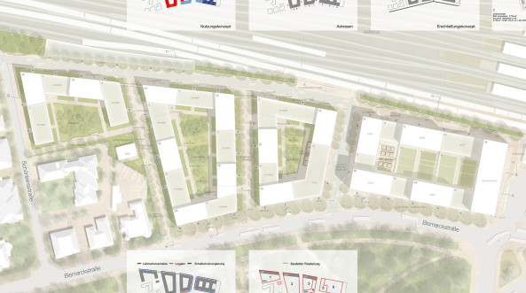 Wrzburg, Stdtebau, Blockrand, Wettbewerb, Quartier, Beethovengruppe, Bayern, Stadtteil