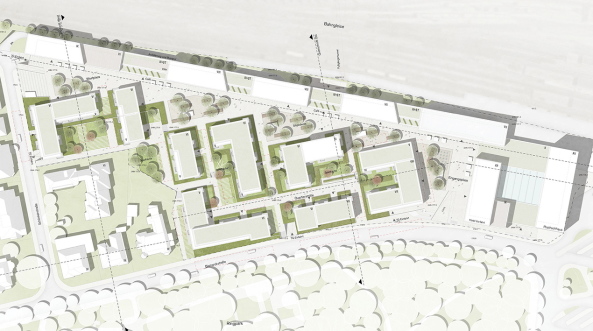 Wrzburg, Stdtebau, Blockrand, Wettbewerb, Quartier, Beethovengruppe, Bayern, Stadtteil