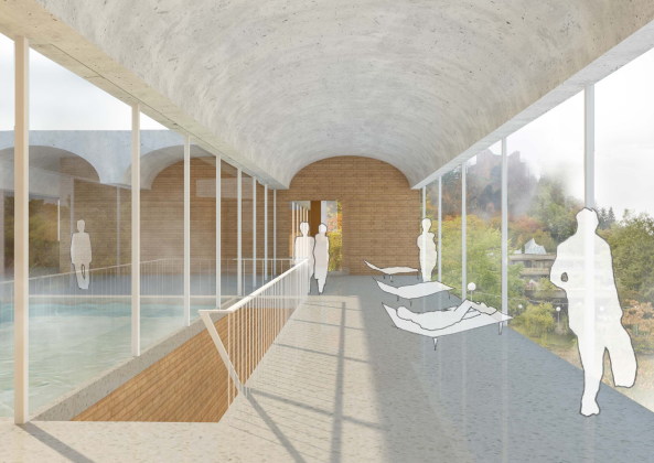 Marte.Marte, Germany, Gewinner, Badenweiler, Therme, Schwimmbad, 2017, 2018, 1. Preis, Sauna, Kauffmann Theilig, K9 Architekten,