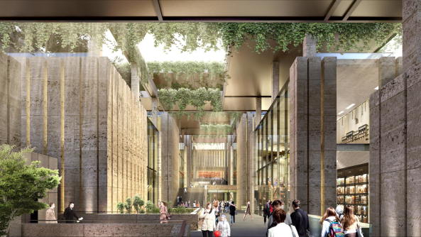 Eine treppenartig angelegte Kulturmeile soll sich dem AKM seitlich anschlieen