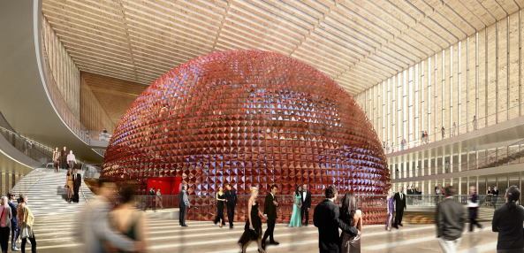 Eine rote Hlle soll den modernisierten Opernsaal umgeben