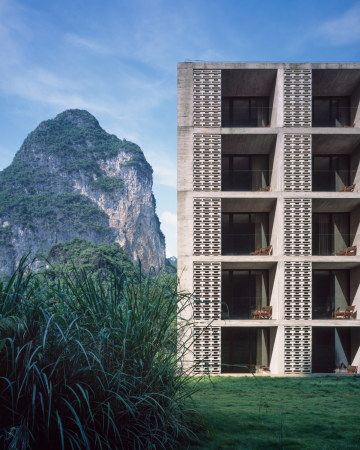 Resort, Guilin, Li, Lijiang, Karstgebirge, China, Luxushotel, Hao Chen, Shengliang Su, Vector Architects, Alila Yangshuo, scenery