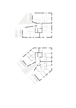 sozialer Wohnungsbau, Passage, Fassadenbegrnung, Sockelgeschoss, Ateliers O-S Architects, Nantes,  Quartiersentwicklung
