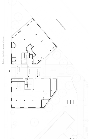 sozialer Wohnungsbau, Passage, Fassadenbegrnung, Sockelgeschoss, Ateliers O-S Architects, Nantes,  Quartiersentwicklung