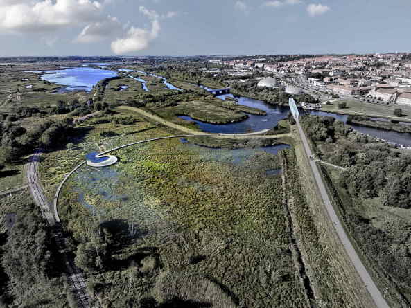 C. F. Mller, Storkeengen, Randers, Landschaftspark, climate adaption project