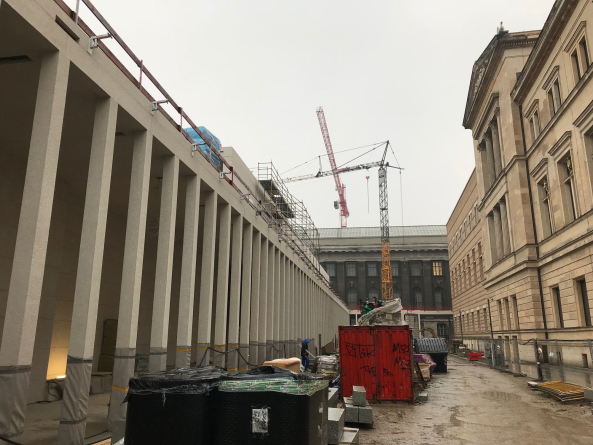 Berlin, Museumsinsel, David Chipperfield Architects, James-Simon-Galerie, Beton, Baustelle, Unesco-Weltkulturerbe