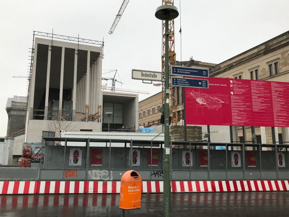 Berlin, Museumsinsel, David Chipperfield Architects, James-Simon-Galerie, Beton, Baustelle, Unesco-Weltkulturerbe