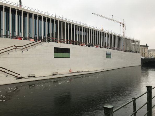 Berlin, Museumsinsel, David Chipperfield Architects, James-Simon-Galerie, Beton, Baustelle, Unesco-Weltkulturerbe